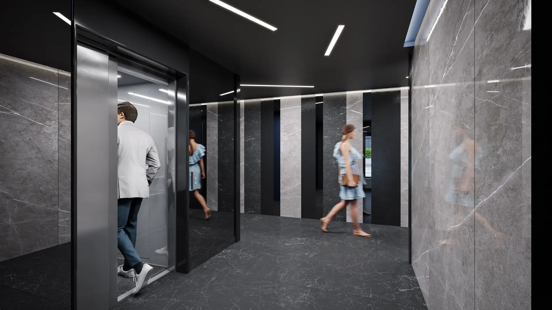 Wejdź do środka mieszkania